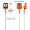 Candy Thermometer with Pot Clip, Instant Read Meat Analog Thermometer with LCD, Cooking Oil Thermometer Deep Frying Thermometer for Candy Maple Syrup Grease Cheese Sugar Brewing Making